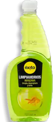  Exito Limpiador De Vidrios Manzana 