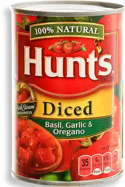 Hunts Hunt S Tomates Diced Basil Garlic Y Oregano