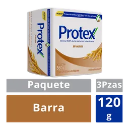 Jabón Antibacterial Protex Avena Barra 120 g x 3