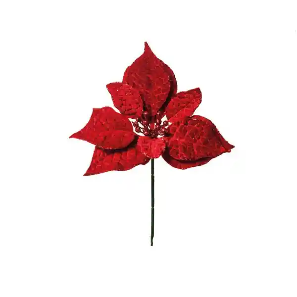 Poinsetia Decor Santini 1 U