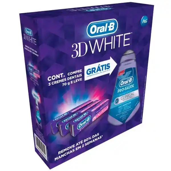 Oral-B 3D White Crema Dental con enjuague