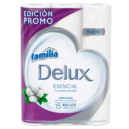 Papel Higiénico Familia Delux X15 Rollos