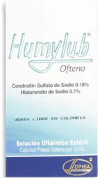 Humylub Solución Oftálmica Estéril  (0.18% / (0.1%)