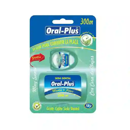 Oral Plus Seda Dental con Flúor y Cera de Abejas