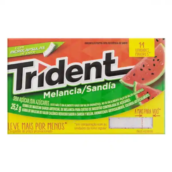 Trident Chicles Mix Sandia Melon