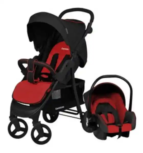 Travel System Cross Ultraliviano Rojo Coche 4 en 1