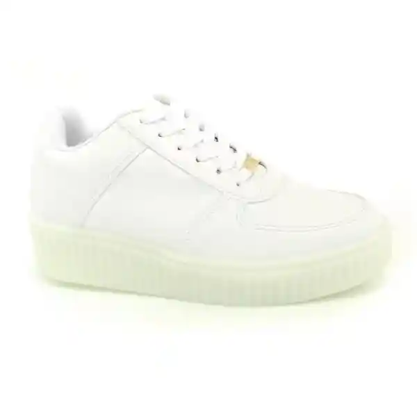 Tenis Gomosos Leonard Blanco Talla 21 X