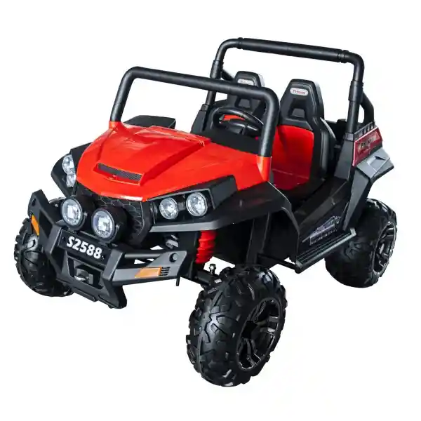 Super Carro Electrico Vehiculo Tipo Polaris Con Ruedas Tire Red