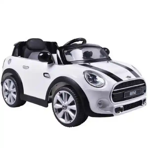 Carro Electrico Mini Cooper White Con Control Remoto