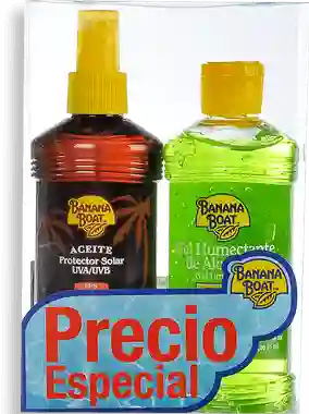 Banana Boat Protector Solar en Aceite + Gel Humectante de Aloe Vera