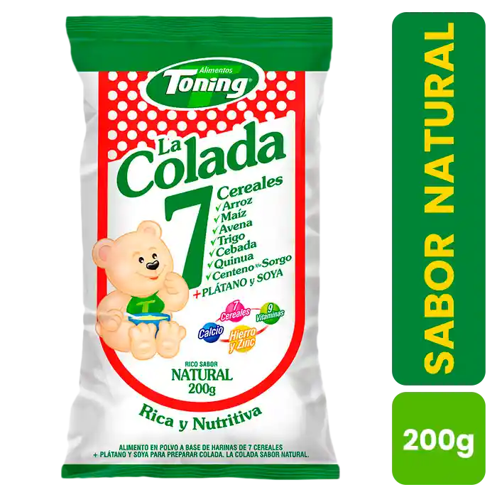 Toning La Colada 7 Cereales Sabor Natural