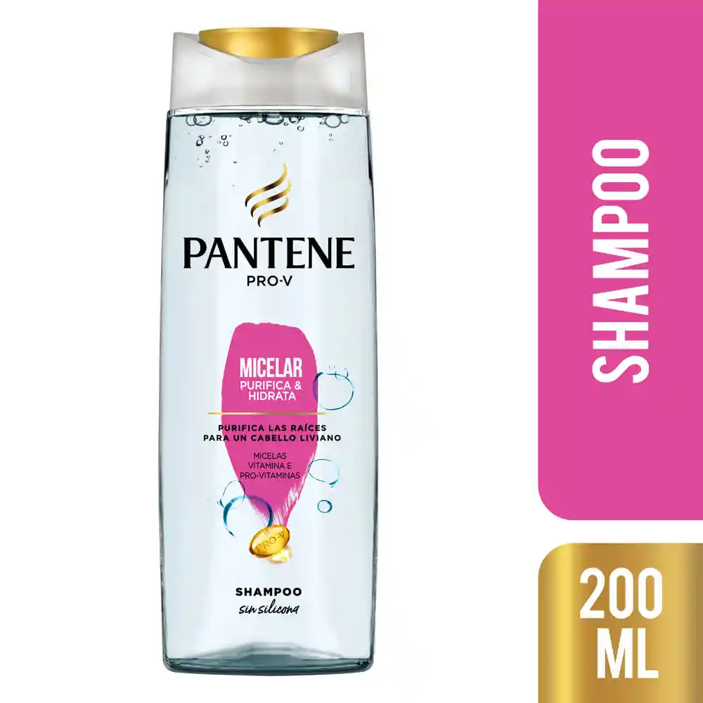 Pantene Shampoo Micelar Sin Silicona