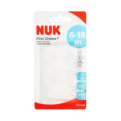 Nuk Tetina Fist Choice Silicona x 2 Unidades