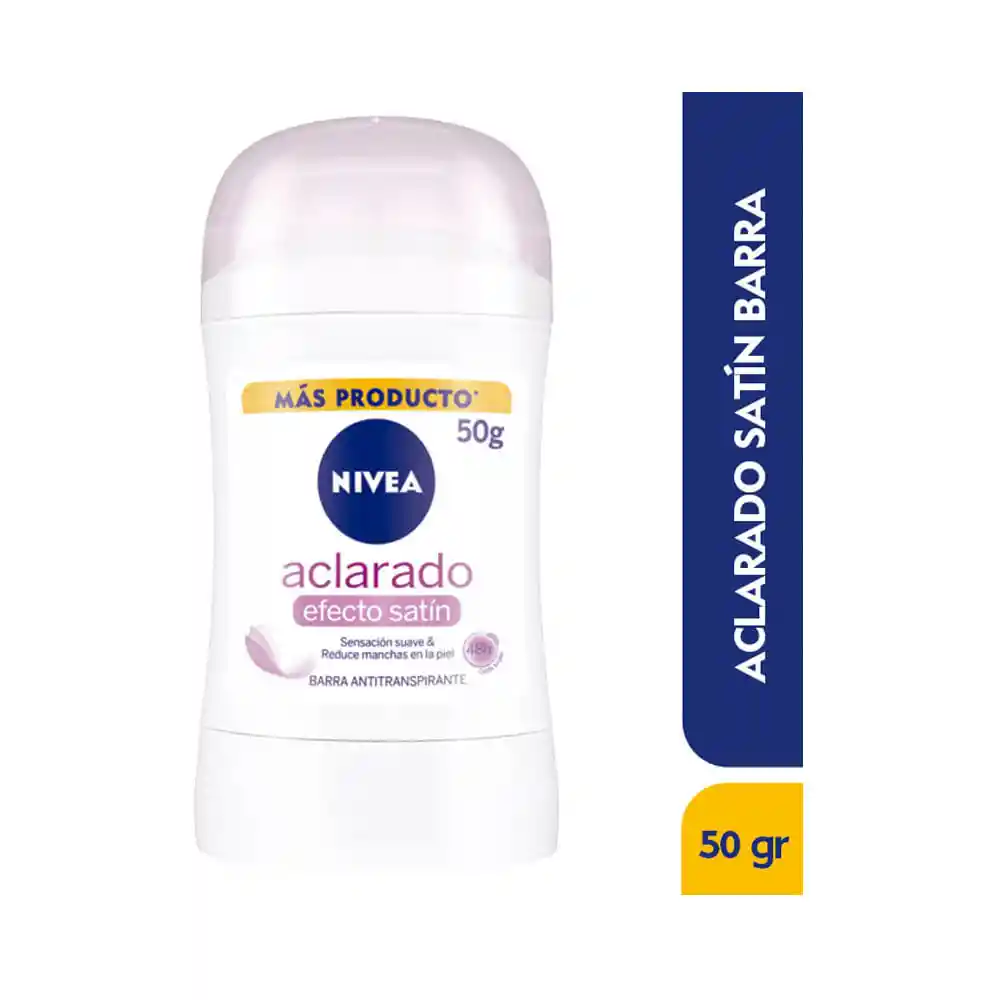 Nivea Desodorante Aclarado Efecto Satin en Barra