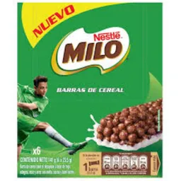 Milo Barras Cereal x 6 Unidades