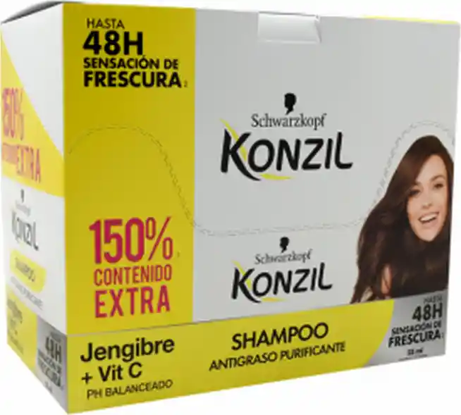 Konzil Shampoo Antigraso Purificante Con Jengibre