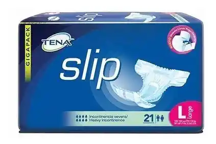 Tena Oferta Slip L X 21 + Toallas Humedas X 24