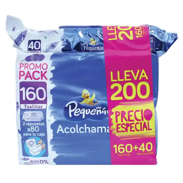 Pequeñin Toall Humed Acolch Rpto Fami Pqte X 160 Prec Esp