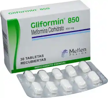 Gliformin Tabletas Metformina Clorhidrato (850Mg)