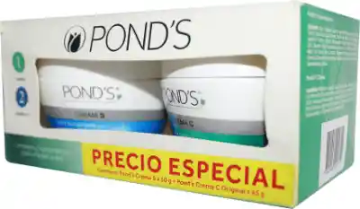 Ponds Crema Humectante S + Crema de Limpieza C