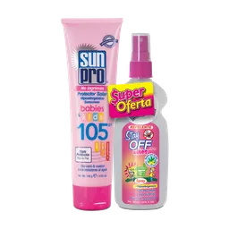 Sun Pro Protector Solar para Niño 105 Fps + Repelente de Insectos 