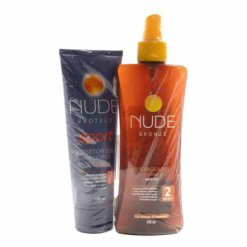 Nude Protector y Bronzeador