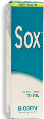 Sox Solucion Topica En Spray 130 Mcl Dosis