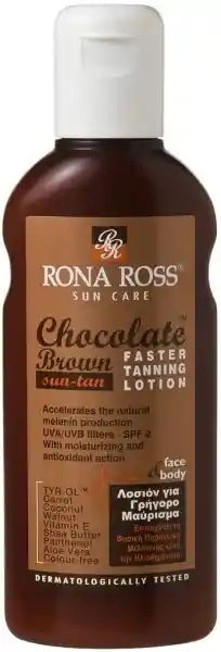 Rona Ross sun care chocolate brown Faster Tanning Lotion