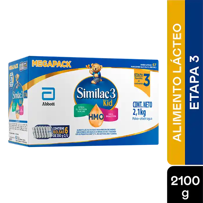 Formula Infantil Similac Etapa 3 kid Con Hmo 2100 Gramos