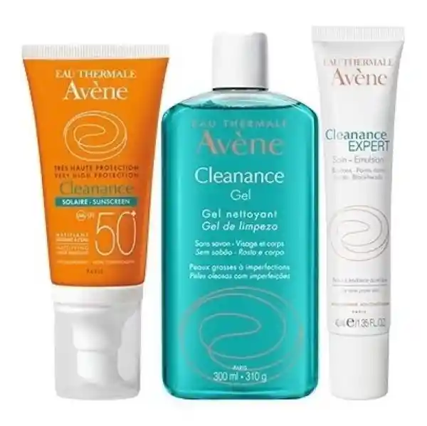 Avene Cleanance Expert 40Ml más Gel 50Ml más Solar 50 5Ml más Toalla Rostro