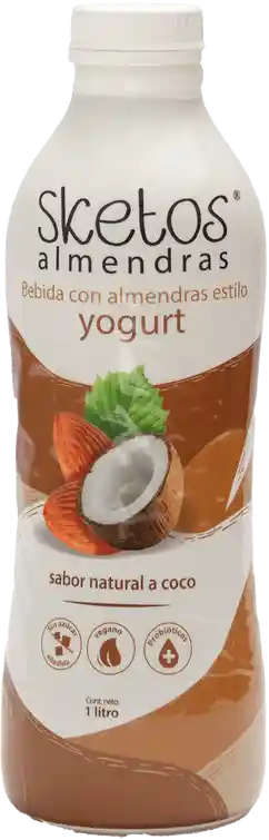 Sketos Bebida Con Almendras Estilo Yogurt Sabor Coco