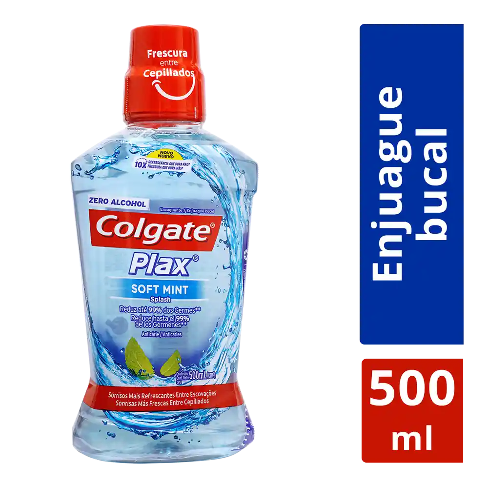 Colgate Enjuague Bucal Plax Soft Mint
