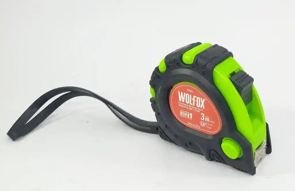 Wolfox Flexómetro Bimetal 3 m Encauchado