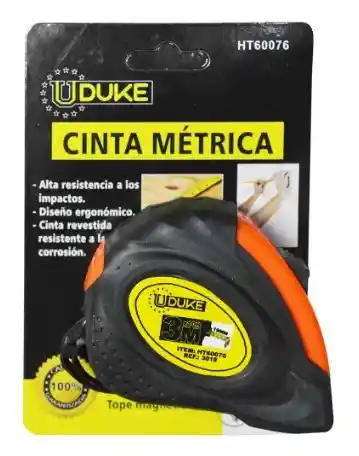 Uduke Flexómetro Encauchado 3 m - 19 mm