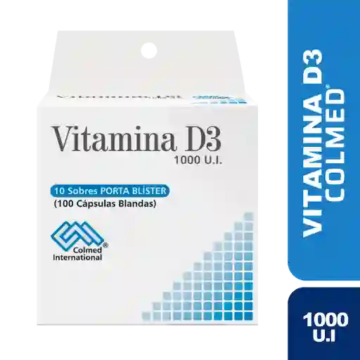 Colmed International Vitamina D3 (1000 UI) Cápsulas Blandas