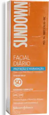 Sundown Protector Solar Facial Diario Toque Seco 50 FPS