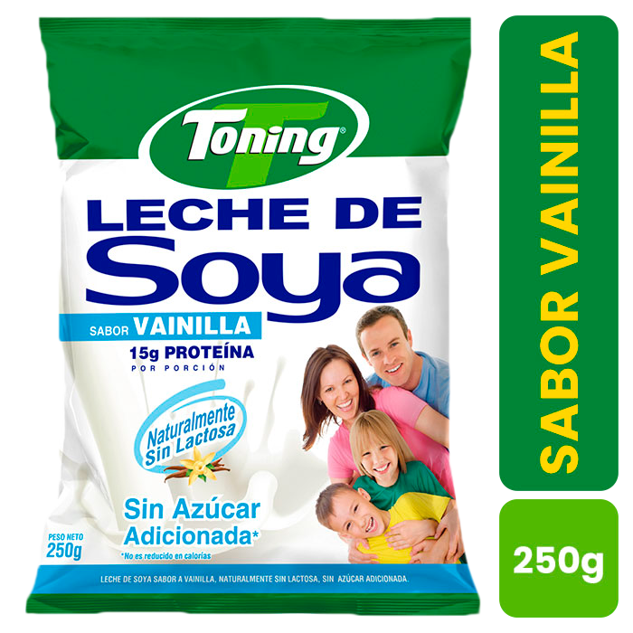 Toning leche de soya sabor vainilla 250 g