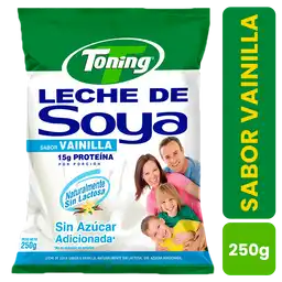 Toning leche de soya sabor vainilla