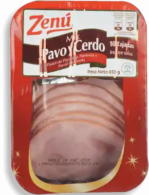 Zenú Pavo y Cerdo x 10 Unidades