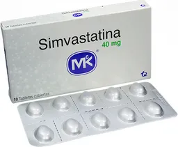 Simvastatina Tecnoquimicas 40 Mg 10 Tabletas Mk