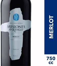 Vino Tinto MISIONES DE RENGO Merlot Botella 750 Ml