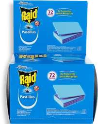 Raid Placas Protección Contra Mosquitos 72 Unidades