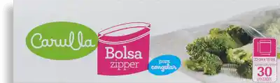 Zipper Carulla Bolsa Para Congelar