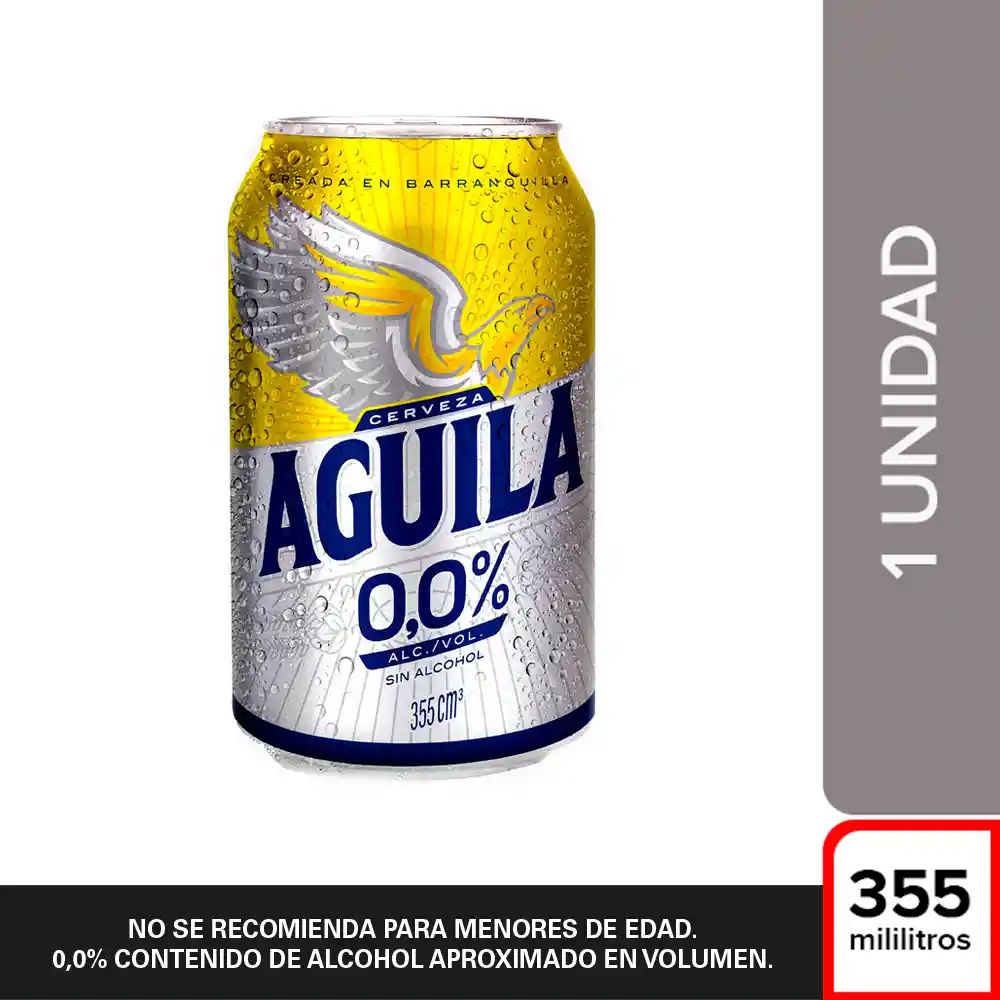 Aguila Cero Cerveza Lata