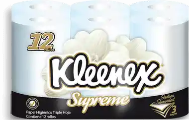 Kleenex Papel Higiénico Supreme x 12 Unidades