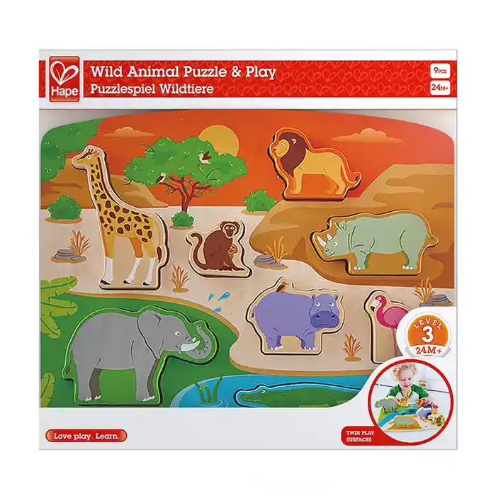 Puzzle Insertar Animales De La Selva