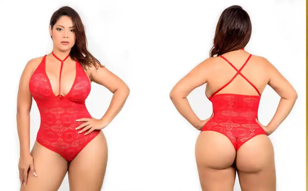 Body Curvy Plus 1 U Choker Rojo