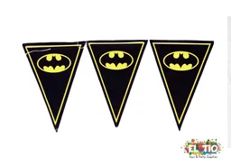 Surti Banderín Negro Escudo De Batman