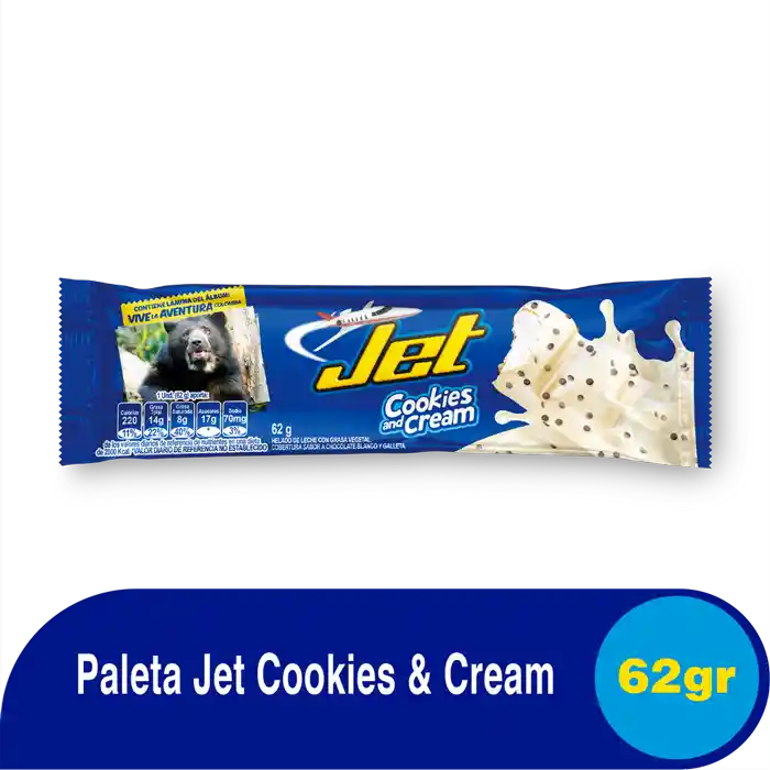 Jet Paleta Helada Cookies & Cream