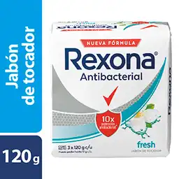 Rexona Jabón Barra Antibac Fresh 3 Uds X 120G